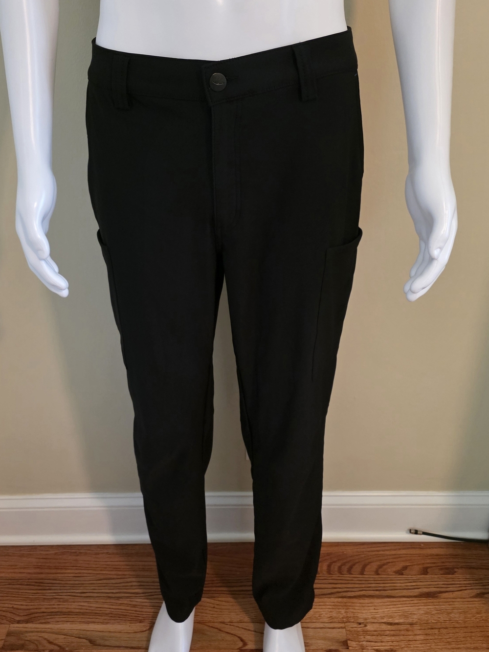 Amazon Men's Size Large Black Slim Cargo Pants